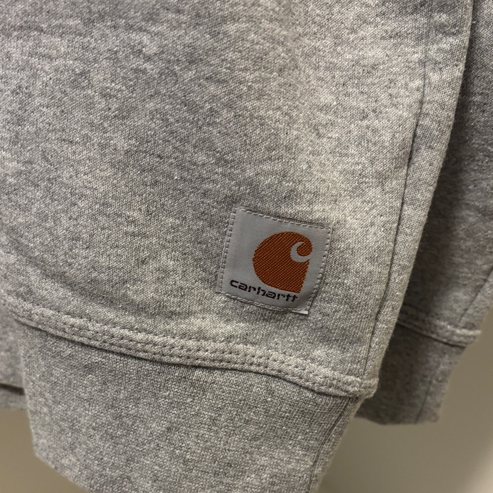 Carhartt Men's Heather Gray Crewneck Sweatshirt. - Picture 2 of 5